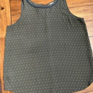LOFT Olive Green Sleeveless Printed Camisole